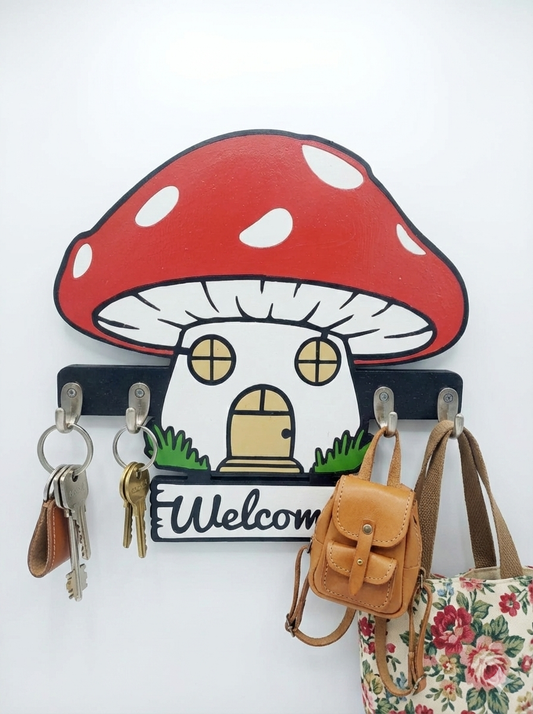 Mantar Anahtarlık Askısı